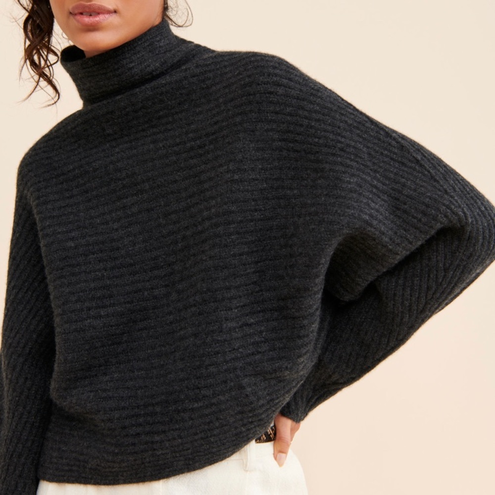 COPY - Naadam open cross back turtle neck sweater